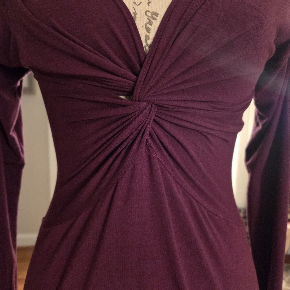 Long Sleeve Twist Top In Jam - Picture 13 of 13